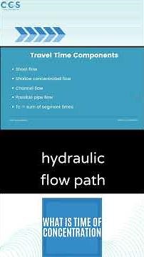 WHAT IS TIME OF CONCENTRATION? #stormwater