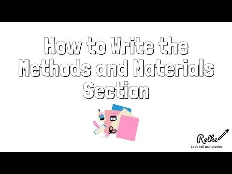 How to Write the Methods and Materials Section | Rethé with Dr. Elaine O. Nsoesie