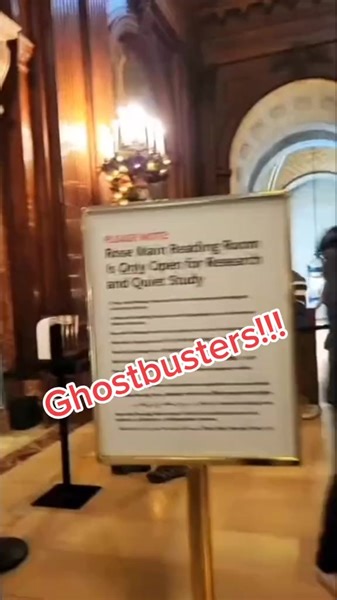 6.1K views · 40 reactions | Inside library where Ghostbusters was filmed #ghostbusters #newyorkpubliclibrary #ghostbustersfan #funnyreelsvideo | Opie Radio | Facebook