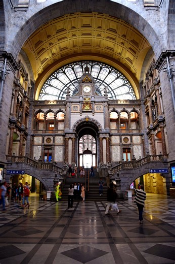 Europe's most beautiful train stations, Antwerp (Antwerpen in Dutch) Centraal Station 🚉 🇧🇪 #alexvanramree #reels #antwerpen #belgium #travel #mostbeautiful #antwerp | Alex Thidar Htay Cho