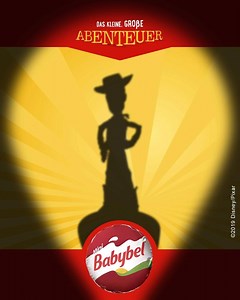 Wer macht sich hier bereit für sein neues Kinoabenteuer? Kleiner Tipp: Er ist der Held der Spielzeugwelt – und auf unserer Mini Babybel Sonderedition. | Babybel