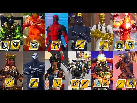 ALL 15 Mythic Bosses & 25 Mythic Weapons & 10 Vault Locations From Season 2 To Season 5 Fortnite