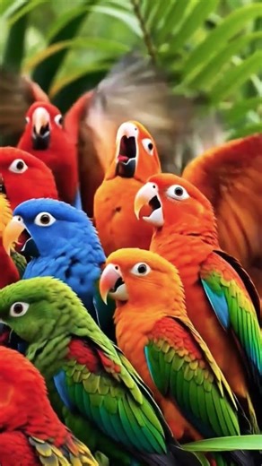 Funny Talking Parrots Speaking Like Humans | Cute Parrot Compilation #ai #yawn #awkwardness