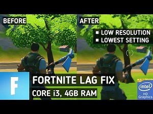 Fortnite Lag Fix Low End PC | How To Play Fortnite On 4GB RAM Intel HD Graphics