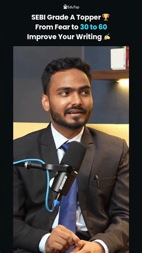 SEBI Grade A Officer Topper Reveals Writing Strategy | From Grammarly 30 to 60