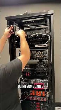 Installing a SWEET 42u rack from ‪@redatomproducts‬ in the Obsessed Home Theater Lab. #hometheater