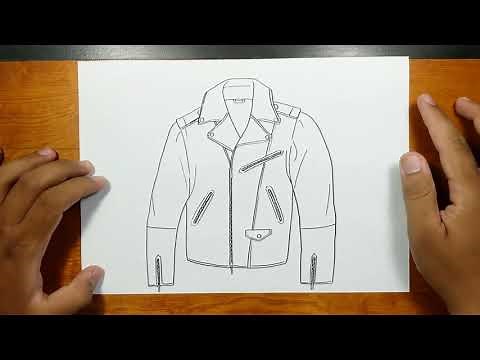 How to draw LEATHER JACKET step by step