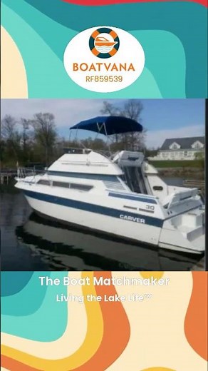 The Boat Matchmaker| 1989 Carver Santiago Aft Cabin |The Ultimate Coffee View on the Water #LAKELIFE