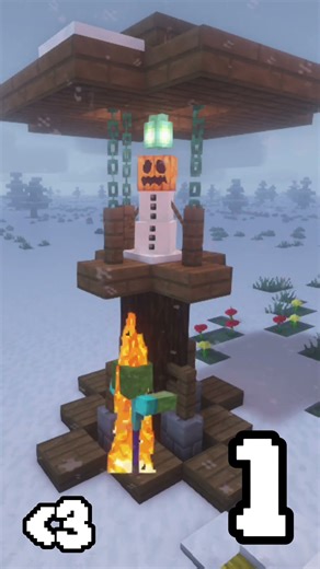 Cool Winter Build Ideas "pls click sound"#minecraft #viral #gaming #minecraftbuilding #shorts