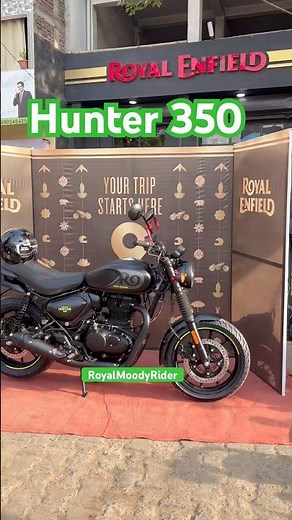 New Royal Enfield Hunter 350 grephite grey