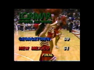 December 23, 1984 - End of New Mexico-Georgetown College Basketball Game