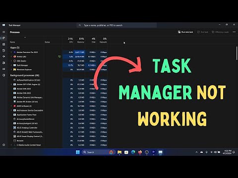 How to Fix Task Manager Not Working in Windows 11
