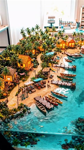 Hidden Paradise Village by the Sea | World’s Most Beautiful Coastal Escape You’ve Never Seen #Shorts