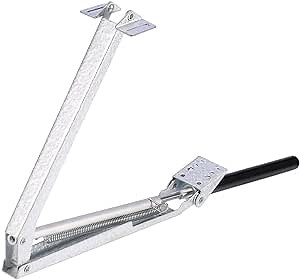 Walfront Greenhouse Vent Automatic Opener Window Opener Solar Heat Sensitive Auto Vent Kit Adjustable 15°- 25°/60°-77F Max Opening Weight 7kg/15lb (Single Spring Vent Opener)