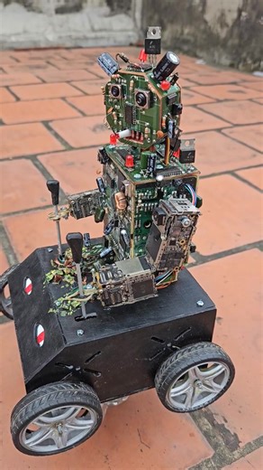2.5K views · 21 reactions | Test 01-DIY Robot Drives an RC Car -Built from E-Waste #diy #robot | Nikola toyss | Facebook