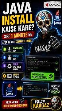 Java Install Kaise Kare? 💻 | Complete JDK Setup Guide for Beginners (2026)#youtubeshorts #java