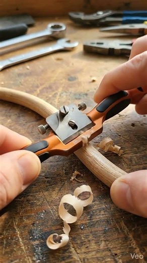 Tiny Spokeshave 😳 Perfect Curve Shaping!#minitools #satisfying #woodworking