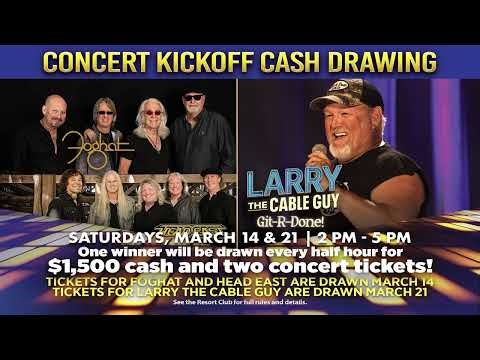 Join us Saturday for our Concert Kickoff Drawing!