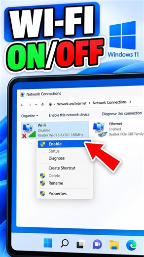 How to Enable or Disable Wi-Fi and Ethernet Network Adapters on Windows 11/10