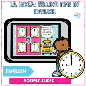 La hora: Telling time English Google Slides