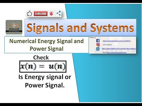 Numerical 6| Check u [n] is Energy Signal or Power Signal | Unit Step Signal is Energy or Power