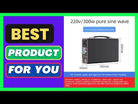 Outdoor Camping Portable 220V 300W Power Bank 90Ah LED Display Home