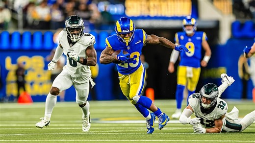 HIGHLIGHTS: Kyren Williams' 27-yard run gets team in red zone against the Eagles