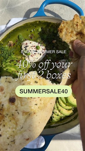 ✨ Redefine mealtimes with our chef-crafted, plant-based meal kits. For a limited time, enjoy 40% off your first 2 boxes in our End of Summer Sale. Why choose us: ⭐ The UK’s highest-rated meal kit delivery service 🌱 Whole food, plant-based, designed by chefs ❤️ Zero additives, preservatives or UPFs ♻️ 100% recyclable or compostable packaging 👫 Family business founded by Hil & Will 🔥 Featured on Dragons’ Den Indulge in healthier, more effortless dining while the offer lasts. 👉 Use code SUMMERS