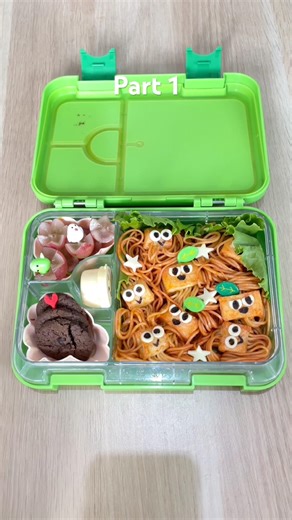 Part 1 || ide bekal spageti bakso ikan #bekalsimpel #bekallucu #bekalbento #idebekalsekolah
