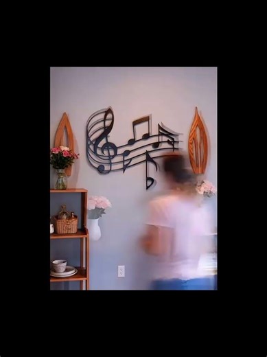 Music Notes Wall Art Laser Cut File CNC Musical Decor Digital Download