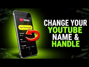 🎥 How to Change Your YouTube Channel Name and Handle | 2025 Guide