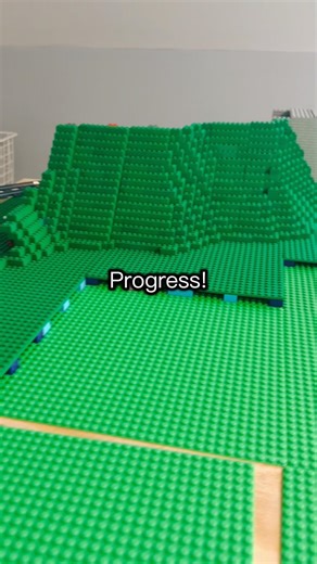 Still working on the Lego Tunnel! #lego #legocity #shorts