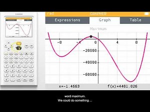 NumWorks Quick Tip 22 for AP Precalculus: Maximums and Minimums