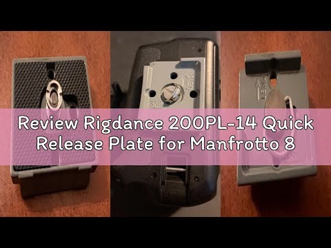 Review Rigdance 200PL-14 Quick Release Plate for Manfrotto 804RC2 Rapid Connect, 323 RC2, 488RC2, 48