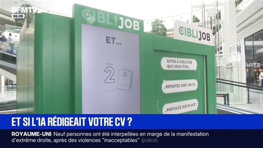 Loire-Atlantique: une cabine permet grâce à l'IA de créer son CV et de postuler à des offres d'emploi en dix minutes