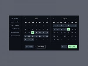 Nook • Date Range Picker Component