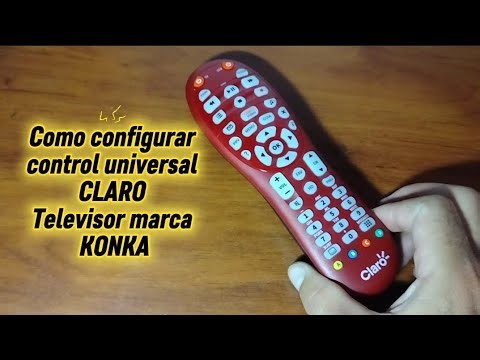 Code for KONKA brand TV. CLARO universal remote control.