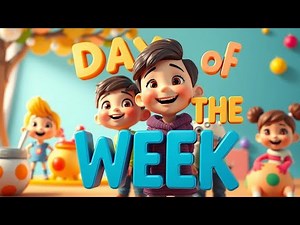 "Days of the Week Song | Fun Nursery Rhyme for Kids | Children's Educational Music"