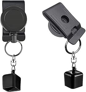 Billiard Chalk Stand Set, 2Pcs Retractable Rope Design, Rotatable Disc for Easy Use, Keep Hands Clean