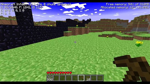 【务必看简介】沙盒游戏：我的世界（Java版）- Infdev:20100227-2（无限世界生成测试）- 游玩展示