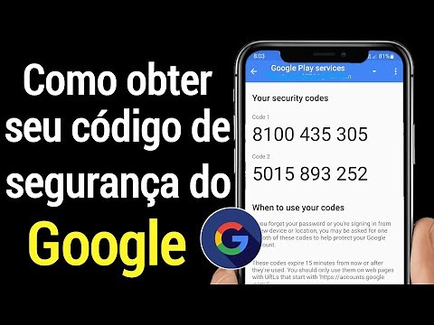 Como obter seu código de segurança do Google - 2022 | Código de verificação de segurança do Google