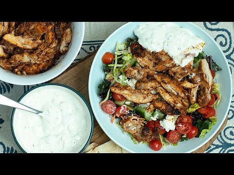 Greek Style Chicken Gyro Bowls