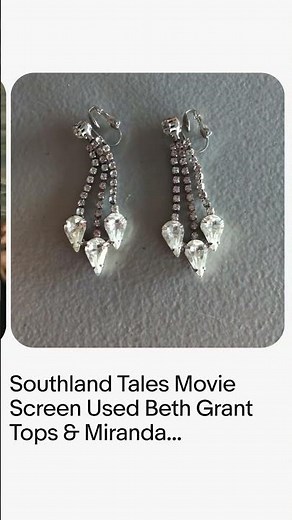 Southland Tales Movie Screen Used Beth Grant Tops & Miranda Richardson Earrings