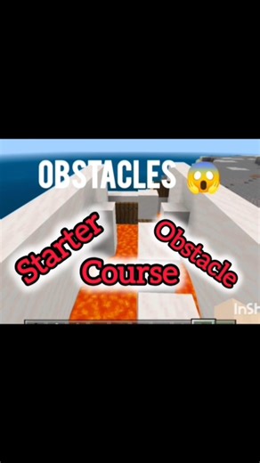 MINECRAFT: Starter obstacle course 😱