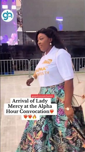 Lady Mercy Agyemang Arrives at Alpha Hour Convocation 2025