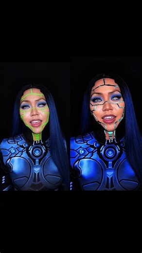 Glitch Makeup Transformation 👾 | Before & After. #mylinhmakeup