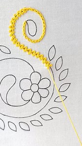 183K views · 2.2K reactions | flowerallover t hand embroidery tutorial basic double chain stitch for beginnes 1#handembroidery #EmbroideryArt #bordado #reelsviralシfb | Basic Embroidery ABC | Facebook