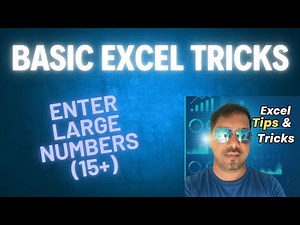 Enter 20 digits number | Basic Tips & Tricks in excel