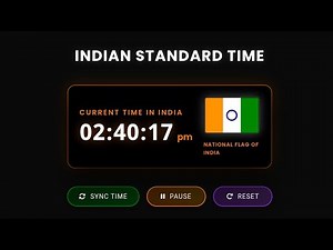 🔴 LIVE India Time Now ⏰ | Indian Standard Time (IST) Clock | 24/7 Real-Time Live Timer