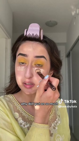 get ready with me for a pakistani dholki. is the old bollywood vibe in the room with us right now key products: eyeshadow: i went to the @maccosmetics store and got a custom duo palette with single shadows, i think the shades were chrome yellow and memories of space spf: fenty hydra vizor eye brightener: @Fenty Beauty bright fix in seashell base: @e.l.f. Cosmetics halo glow shade 1, @Huda Beauty faux filter concealer in coconut flakes bronzer: @NARS Cosmetics laguna 02 cream blush blush: nars li